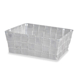CESTA RECTANGULAR SEM ASAS 17CM BRANCO