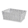 FABRIC BOX RECT WITHOUT HANDLE 17CM WHITE