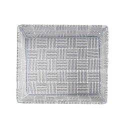 CESTA RECTANGULAR SEM ASAS 17CM BRANCO