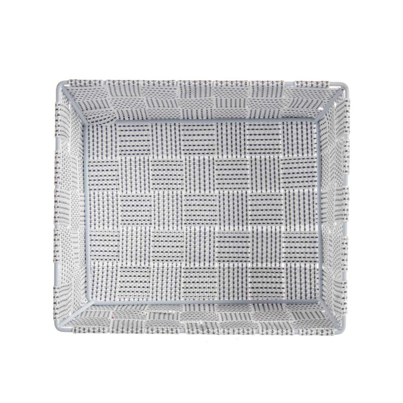 FABRIC BOX RECT WITHOUT HANDLE 17CM WHITE