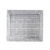 CESTA RECTANGULAR SEM ASAS 17CM BRANCO