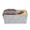 FABRIC BOX RECT WITHOUT HANDLE 17CM WHITE