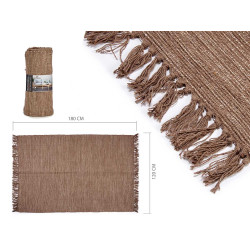 ALFOMBRA DE ALGODON MARRON 120X180CM