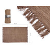 TAPIS EN COTON MARRON 120X180CM 