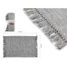 ALFOMBRA DE ALGODON GRIS 120X180CM