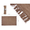 ALFOMBRA DE ALGODON MARRON 80X120CM