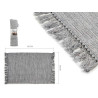 TAPPETO DI COTONE GRIGIO 80X120 CM