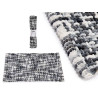 DARK GREY KNITTED CARPET 50X80CM  
