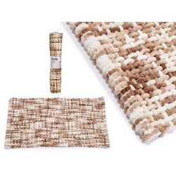 TAPPETO IN MAGLIA BEIGE 50X80CM