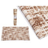 BEIGE KNITTED CARPET 50X80CM 