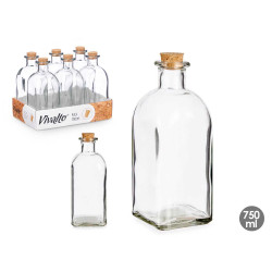 FRASQUE VERRE 750 ML COUVERCLE LIEGE
