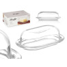 GLASS SMOOTH BUTTER DISH