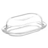 GLASS SMOOTH BUTTER DISH