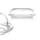 GLASS SMOOTH BUTTER DISH
