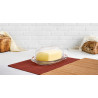 GLASS SMOOTH BUTTER DISH