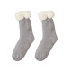 LIGHT GRAY KID SHERPA SOCK