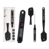 SILICONE SPATULA SPIKE TEMPERATURE BLACK