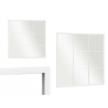 WHITE WINDOW MIRROR 90X90CM