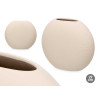 VASO CERAMICA CIRCOLARE 29CM BEIGE