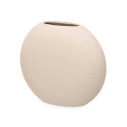 VASO CERAMICA CIRCOLARE 29CM BEIGE