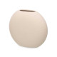 VASE CERAMIQUE CIRCULAIRE 29CM BEIGE