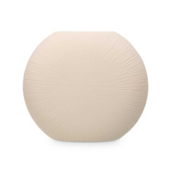 VASO CERAMICA CIRCOLARE 29CM BEIGE