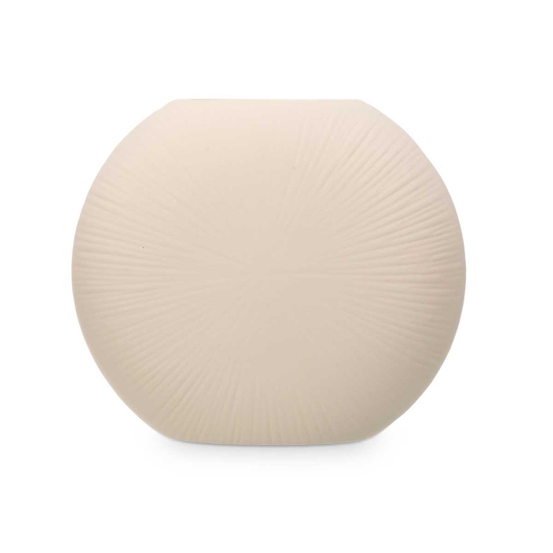 VASO CERAMICA FORMATO CIRCULAR 29CM BEGE