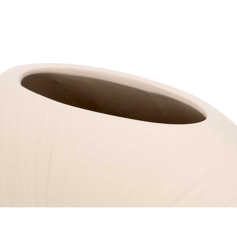 VASO CERAMICA FORMATO CIRCULAR 29CM BEGE