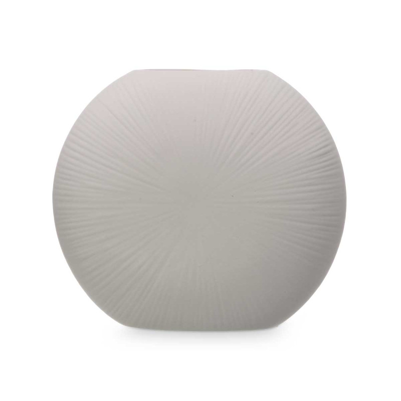 CERAMIC VASE CIRCULAR 29CM GREY