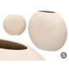 VASO CERAMICA FORMATO CIRCULAR 40CM BEGE