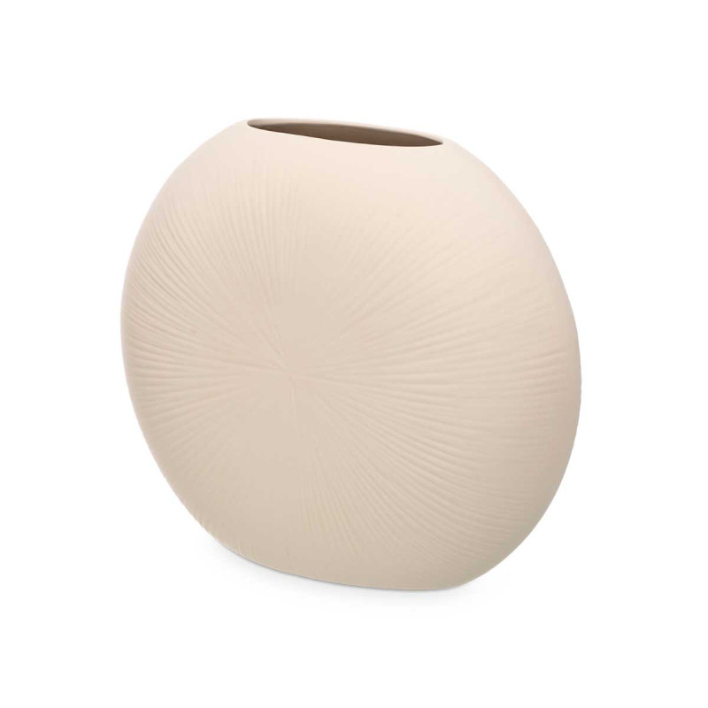 VASO CERAMICA FORMATO CIRCULAR 40CM BEGE