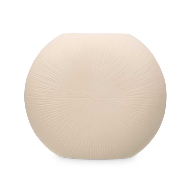 VASO CERAMICA FORMATO CIRCULAR 40CM BEGE