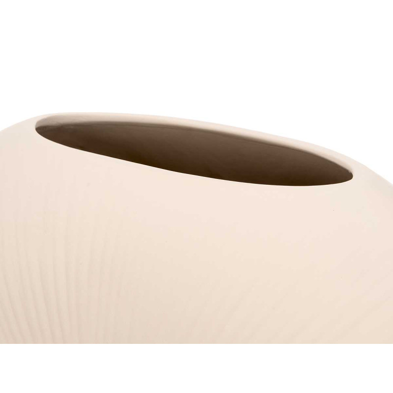 VASO CERAMICA FORMATO CIRCULAR 40CM BEGE