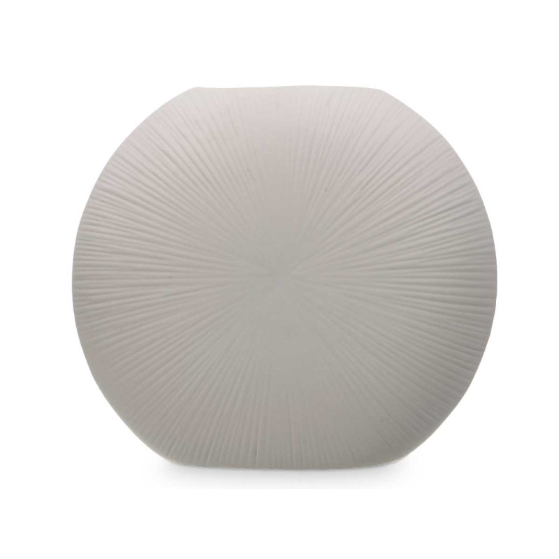 CERAMIC VASE CIRCULAR 40CM GREY
