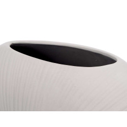 CERAMIC VASE CIRCULAR 40CM GREY