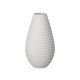 CERAMIC VASE HORIZONTAL STRIPE 33CM GREY