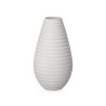 CERAMIC VASE HORIZONTAL STRIPE 33CM GREY