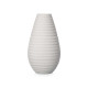 VASE CERAMIQUE RAYURE HORIZONTALE 33CM GRIS
