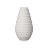 CERAMIC VASE HORIZONTAL STRIPE 33CM GREY
