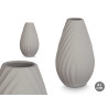 VASO CERAMICA RIGA DIAGONALE 41CM GRIGIO 