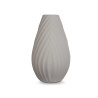 CERAMIC VASE DIAGONAL STRIPE 41CM GREY