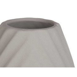CERAMIC VASE DIAGONAL STRIPE 41CM GREY
