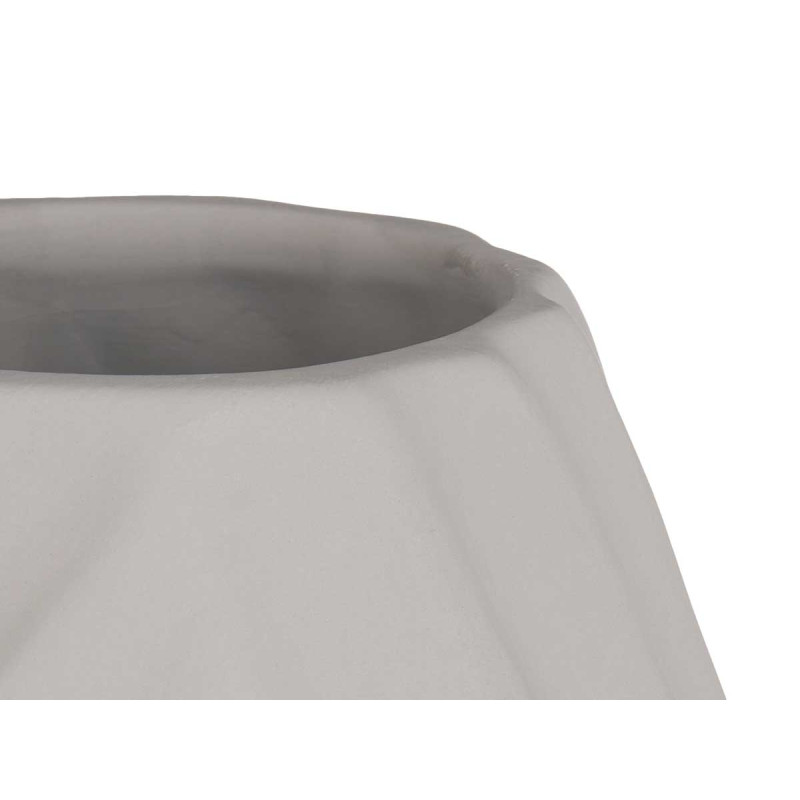 CERAMIC VASE DIAGONAL STRIPE 49CM GREY
