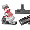 ASPIRATEUR TURBO A ROUES GRIS ROUGE 900 W 