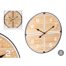 RELOJ PARED MADERA 60 CM 