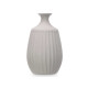 VASE CERAMIQUE GOULOT ÉTROIT 31 CM GRIS
