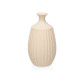 VASE CERAMIQUE GOULOT ÉTROIT 39CM BEIGE