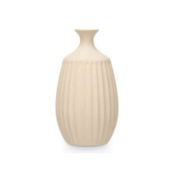 VASO CERAMICA COLLO STRETTO 39CM BEIGE 