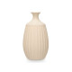VASE CERAMIQUE GOULOT ÉTROIT 39CM BEIGE