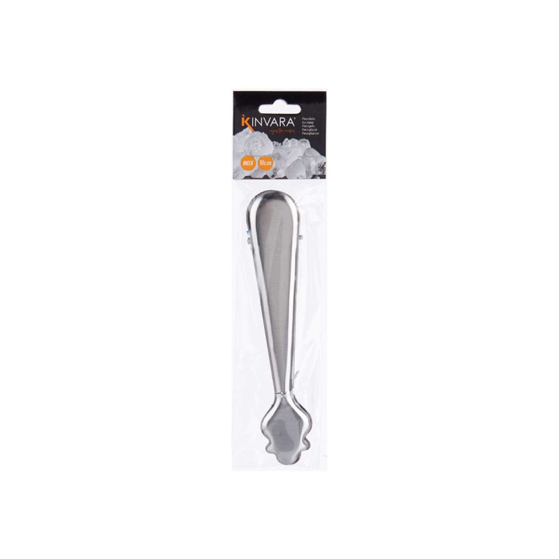 PINCE GLAÇON ACIER INOX 18CM